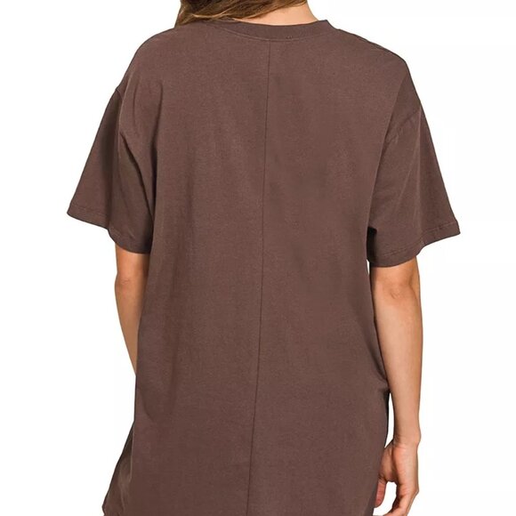 Zenana Short Sleeve Mini Tee Dress - Picture 3 of 3
